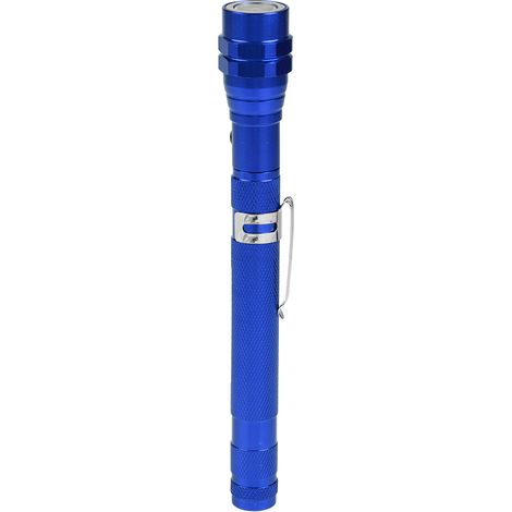 Mini-LED-Taschenlampe, flexibel und drehbar, mit multifunktionaler Magnetspitze (Blau) (1/5)
