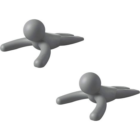 2 butoirs de porte solides et flexibles au toucher doux pour protéger votre sol couleur anthracite (1/5)