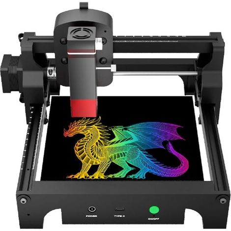 Graveur laser portable 2,5W - ACMER S1 - Gravure et découpe - 130x130 mm (1/5)