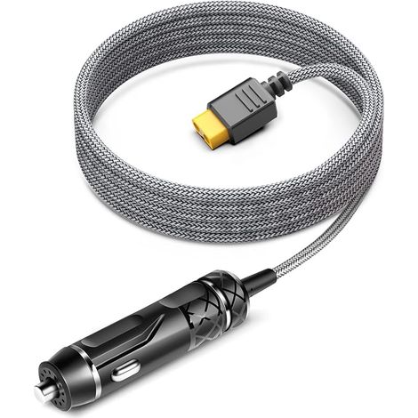DC 12V 24V Chargeur de Voiture pour ECOFLOW Station électrique Portable River 2 Panneau Solaire RV Générateur Solaire 1,5 M 16AWG vers Prise XT60 Solaire DC Adaptateur Alimentation (1/5)