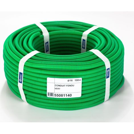 Gaine Flexzip Verte D.16mm/100M 3422 avant coupe COURANT 55081140 (1/3)