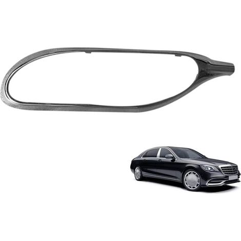 One silver ABS right rear exhaust pipe with chrome trim and electroplated tailpipe frame is suitable for: Mercedes-Benz S-Class W2 (1/5)
