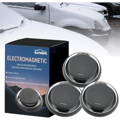Set di 3 sbrinatori elettromagnetici per auto - Sbrinatore elettromagnetico - Sbrinatore per auto - Sbrinamento elettromagnetico - Sbrinatore portatile per auto - Protezione antigelo