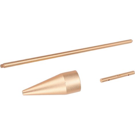 Ohrringständer aus Metall, matt, minimalistisch, stabil, T-förmig, mit beschwertem Fuß für Halsketten und Ringe, Größe AL (1/5)