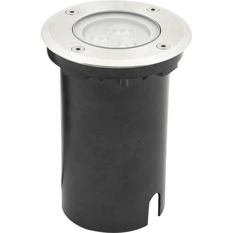 LED Bodeneinbaustrahler mit 4 Farbscheiben, Ø 11 cm, Edelstahl, IP67 (1/5)
