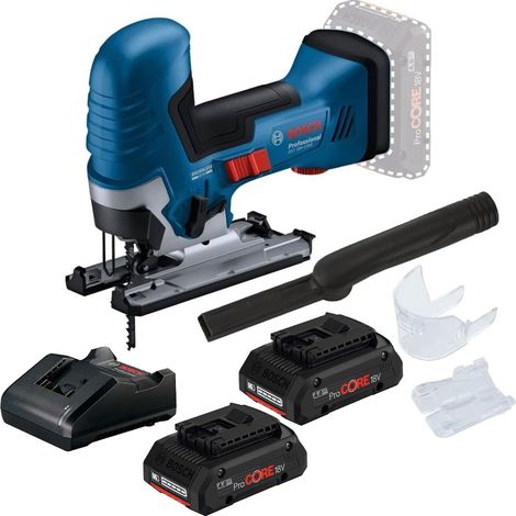 Bosch 18v GST 18V-125 S Cordless Brushless Jigsaw 06015B2001 + 2x 4Ah Pro Core