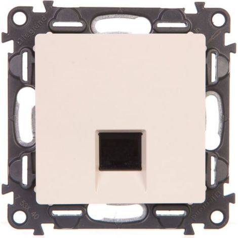 Valena life 1xRJ45 cat.5e UTP cremefarbene Telekommunikationsbuchse 753240