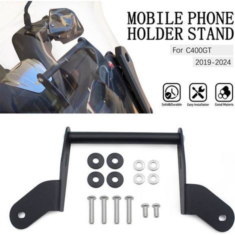 Geeignet für BMW C400GT Motorräder mit 19-24 cm Rahmenhöhe, inklusive Handyhalterung und Navigationshalterung. (1/3)