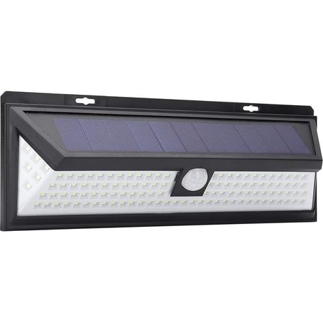 Applique Murale Solaire 118 LED, 3 Modes D'éclairage, Capteur de Mouvement, économie D'énergie, Lampe de sécurité de Jardin Facile à Installer à énergie Solaire pour Une (1/5)