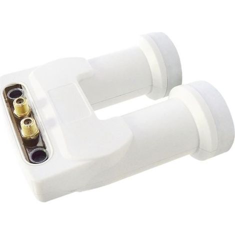 Tête monobloc jumelle 6,0° 0,2dB Astra 19,2°E et Hot Bird 13,0°E pour 2TV