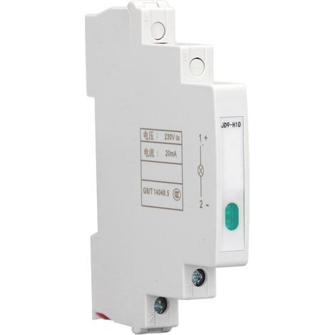 Voyant lumineux LED sur rail DIN 230 V CA/CC, montage modulaire JD9-H1D pour lignes électriques de télécommunications (1/5)