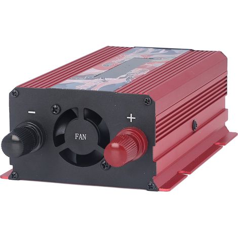 Reiner Sinus-Wechselrichter DC 12V auf AC 110V Multifunktionaler Strom- und Batteriewandler für elektrische Geräte (Rot) (1/5)