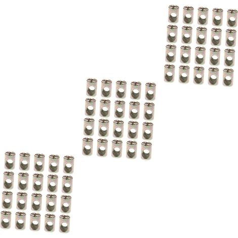 60 écrous cylindriques à fente, pour meubles, barillet, Mxmm, de (1/5)