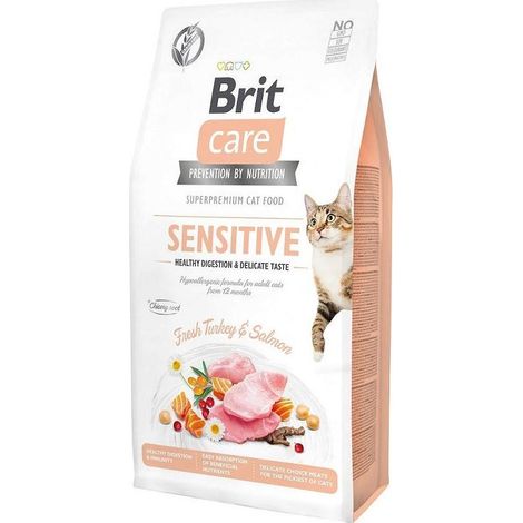BRIT CARE CAT SENZA CEREALI PER GATTI SENSIBILE PER UNA DIGESTIONE SANA E DELICATA E GUSTOSA 7 kg