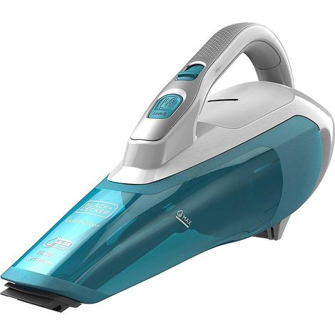 BLACK+DECKER - Aspirateur à main sans fil 10,8 V, station de charge, bleu clait/blanc WDA315J-QW (1/5)