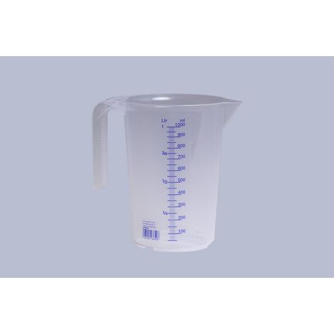 HÜNERSDORFF 936500 Messkanne 1000 ml Polypropylen transparent D117xH165mm Griff (1/5)