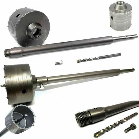 Carotteuse Pour Mur En Pierre 30 à 160 Mm + 60 Cm Sds Plus Tige -30 Millimètres - (1/2)