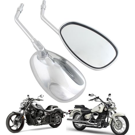Accessoires universels pour motos : rétroviseur à effet diamant léopard électroplaqué pour Harley-Davidson (1/5)