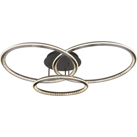 Globo - plafoniera - ALAINA - grigio - metallo - LED - 67329-72