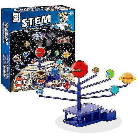 Maquette de planétarium du système solaire et des neuf planètes - Projet scientifique d'astronomie à faire soi-même - Cadeau pour enfants (1/5)