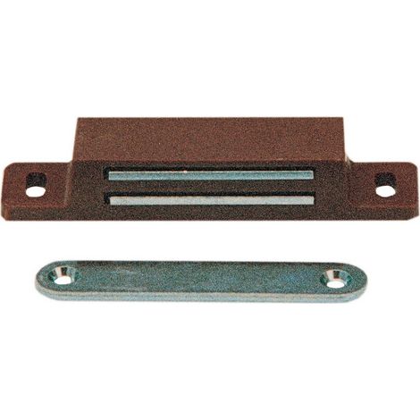 2 chiusure magnetiche calamita marrone magnete a scatto per pensili e mobili (1/2)