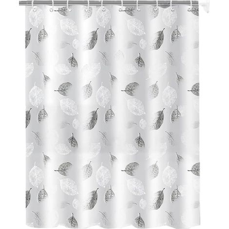 Rideau douche 180x200cm anti-moisissure imperméable (1/5)