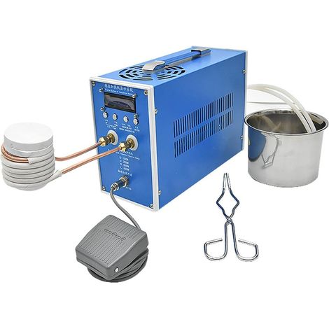 Machine de Chauffage par Induction à Haute fréquence Four de Fusion des métaux Chauffage par Induction Soudage Équipement de trempe des métaux 220V 6000W (Color : 3000W ZDBT-6, Size : Blauw) (1/5)
