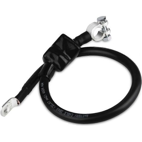 Câble de connexion d'alimentation automobile, fil de mise à la terre, câble de batterie 2AWG, isolation ignifugée avec connecteur de batterie (1/5)