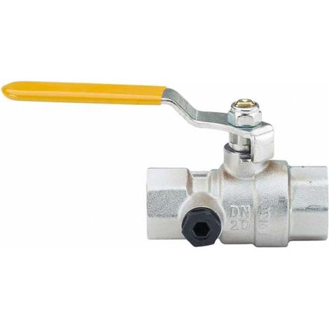 Enolgas Valvola a sfera TopTest per gas con presa di pressione FF 1 1/2 con leva S1431N38 (1/2)