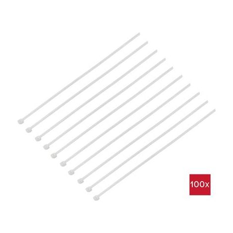 TRU COMPONENTS TC-BT-200-2.5-N Serre-câble 200 mm 2.5 mm naturel résiste aux produits chimiques 100