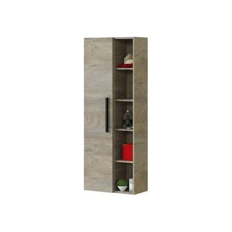 COLONNA BAGNO SOSPESA ATHENA 1 ANTA (DA MONTARE) Misura: cm 135x51x25 Rovere Alaska