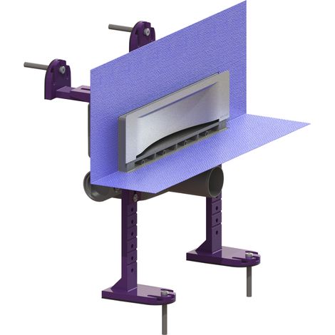 KESSEL-Desagüe de pared Scada - con cubierta Wave, V2A, manguito de estanqueidad fijado, 48000.03M