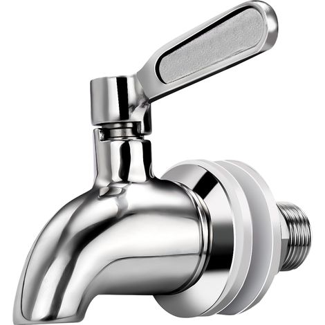 Edelstahl-Wasserhahn – 1 Stück – Edelstahl 304 – Schneller Durchfluss – Getränkespender für Tee und Wasser – 16 mm Durchmesser (1/5)