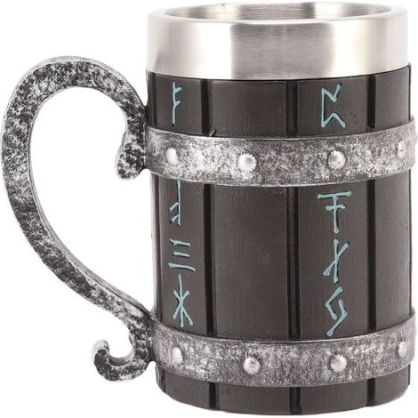 Chope à bière décorative en acier inoxydable résistant aux hautes températures et résine, adaptée pour eau, jus de fruits et toutes boissons, usage quotidien et déco (1/5)
