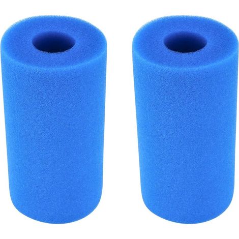 filtri in schiuma Ø10x20 cm 40PPI compatibili con filtro a cartuccia Intex tipo A per la filtrazione e la pulizia della piscina (1/5)