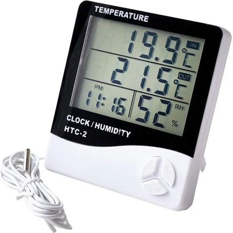 Thermomètres intérieurs et extérieurs Stations météo numériques Hygromètres sans fil (1/3)