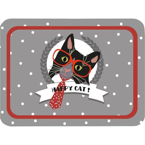 Plateau petit modèle Chat Happy cat  25 x 36 cm
