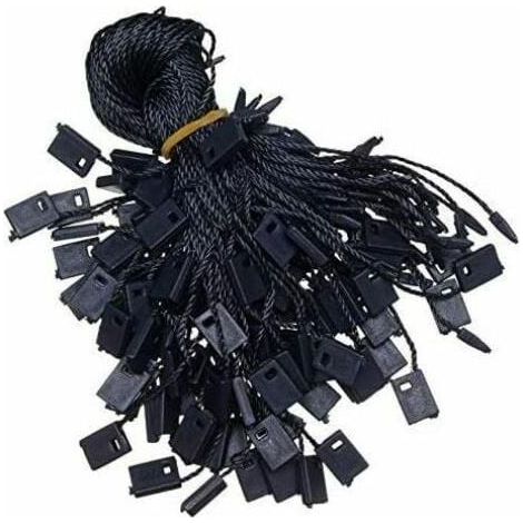 1000 Stück Nylonverschlüsse für Etiketten, Kleidung, Gepäck, Schmuck, 18 cm (schwarz) (1/4)