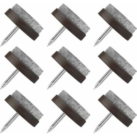 YMYNY Patin Chaise a Clouer, 80 Pcs Clous Patins de Meuble, Patins Glisseurs Rond 22mm Tampon Chaise, Patins Meubles en Feutre Tampons pour Protection Pieds de Table Chaise Meubles (1/4)