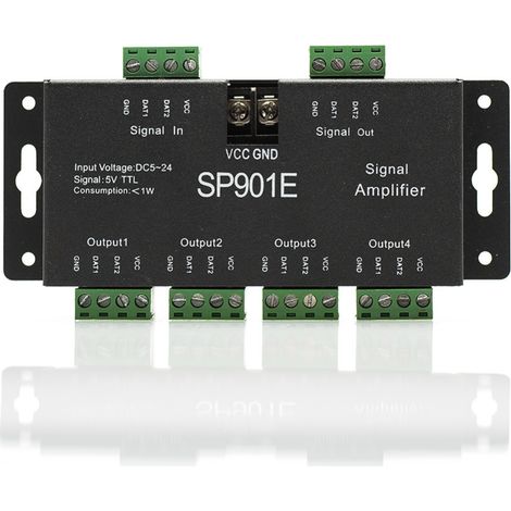 WS2811 LED Chroma Controller, Chroma Strip Extender, SP901E 5-Channel SPI Signal Amplifier