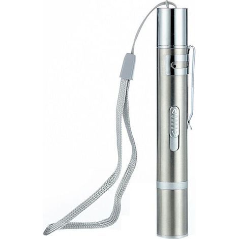 Pointeur laser Cat 7 en 1, UV, indicateur LED, réglable, USB, argent (1/5)
