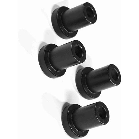 Fijaciones para guías de puertas correderas de acero al carbono para uso agrícola – 4 piezas negras, 3,5 x 3 x 2 cm (1/5)