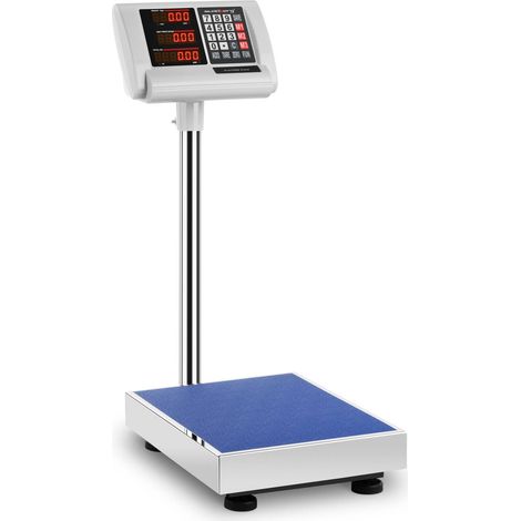 Bilancia a piattaforma da magazzino 40x50cm, alimentazione + batteria 60kg / 10g