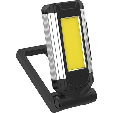 AIDUCHO Lampe De Travail Rechargeable Puissante, Baladeuse Led Lampe Atelier Avec Base Magnétique, Lampe Torche Avec Ipx6 Étanche, 7 Modes Lampe Mecanicien Pour D'urgence, Garage Et Camping Argent (1/5)