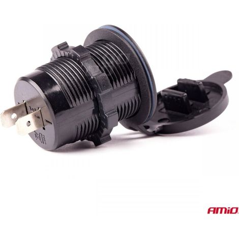 Chargeur étanche avec 2 prises USB 12V 24V MOD-05 AMIO-02855 (1/5)