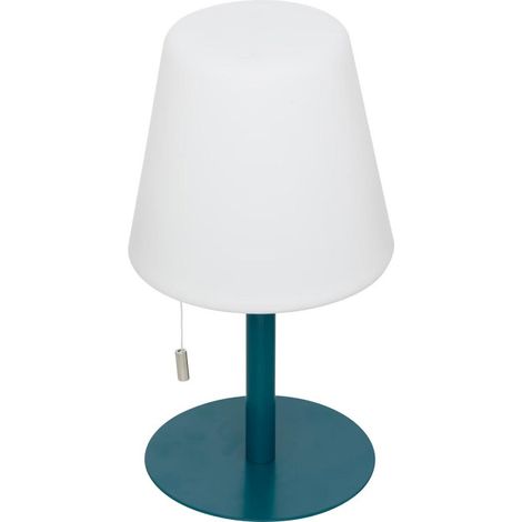 Lampe à Poser d'Extérieur "Zack" 30cm Bleu Canard (1/4)