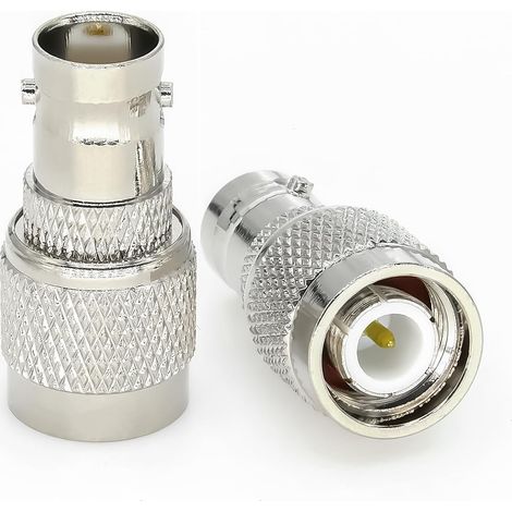 Lot de 2 connecteurs d'antenne BNC vers TNC, faible perte TNC mâle vers BNC femelle pour radios, LMA, vidéo, câble coaxial (1/5)