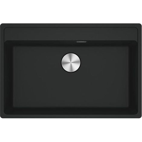 Franke Einbaubecken Maris MRG 210-72 A Fragranit flächenbündig einbaubar, Black Matt, Druckknopfventil (1/3)
