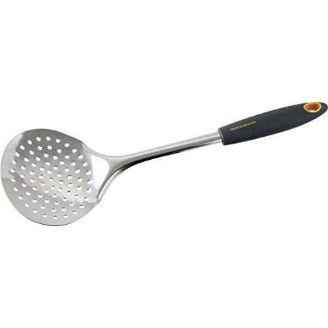 Fackelmann Schiumarola, Soft Collection, in Acciaio Inox, Manico Soft Touch (Colore: Arancio/Nero/Argento), quantità: 1 Pezzo (1/4)