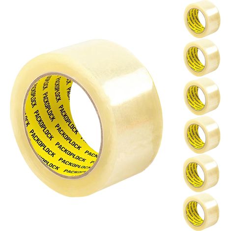 Ruban adhésif d'emballage haute adhérence pour cartons et emballages - 50 mm x 66 m (1/2)